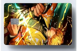 WORKIRAN Anime Card Sticker | Key, Debit, Credit Card | Covering & Personalizing Bank Card | No Bubble, Slim, Waterproof Card Cover (Anime2)
