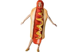 EraSpooky Hot dog Costume Halloween Lungo un Piede