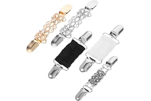 Gjinxi 5 Stück Vintage Pullover Clips Flexibler Cinch Clip für Kleidung Unisex Waist Clip dehnbar bis 22cm für Cardigans Pullover Jacken Schals und Hemden Kleid Rücken Korrektur Hosen Taillenspanner