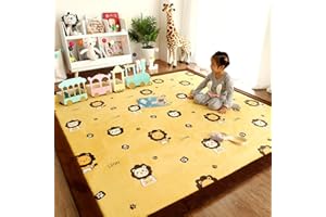 Single tree forest Tappeto Morbido per Bambini, 2,5 cm più Spesso Coperta strisciante, Tappeto Camera da Letto Bambini, Tappeto del Soggiorno-Simba-100 * 200cm