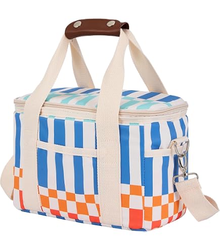 Cabas Isotherme Pliable Multifonction NOVAGO - Sac Pique-Nique Courses Déjeuner (Bleu)