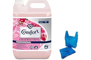 DHANZIPAK Comfort 5L Fabric Conditioner & Softner with Stay Fresh technology and Fragrance (Lily & Rice)