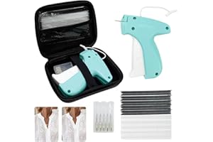 XIAOMGU Stitch Gun for Clothes,Stitch Gun for Clothes Sewing Micro Stitchy Quick Clothing Fixer Gun for Tagging/Sewing/Hemming/Stitching Fixing,Tagging Gun with 5000 pcs Fasteners & 6 Needles (Blue)