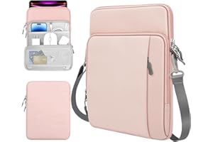TiMOVO 13 Pollici Custodia per Tablet con Tracolla per iPad Air 13", iPad Pro 13"/12.9", Galaxy Tab S9/S10 Plus/S9 FE Plus 12.4", Remarkable Paper Pro 11.8", Rosa