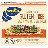 Wasa Knäckebrot Glutenfrei & Laktosefrei Sesam & Meersalz, (240g)
