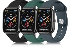 Oumida Correa para Amazfit GTS/Amazfit GTS 2 / Amazfit GTS 2 Mini/Amazfit GTS 2e, [3 Pack] 20mm Nueva Pulsera de Repuesto de Silicona para Amazfit GTS 3 / GTS 4 / GTS 4 Mini/Amazfit GTR 42mm
