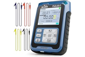 RIOKKO Current Voltage Signal Generator 4-20mA 0-10V Adjustable Current Voltage Simulator, Multiple Signal Types, 3000ma-h USB Rechargeable Preset Value for Panel Debugging Device Testing