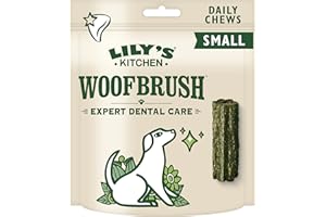 LILY'S KITCHEN Lily’s Kitchen Bastoncini dentali piccoli per cani adulti Woofbrush realizzati con ingredienti naturali (7 x 22g)