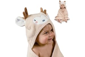 BIANBELLA Baby Handtuch Kapuze aus 100% Bio-Baumwolle – Baby Badetuch mit kapuze superweich – Ideal als Badeponcho und Bademantel für Jungen und Mädchen 0-4 Jahre – Geschenk zur Geburt Mädchen & Junge