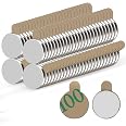 Lot De 20 Aimants Autocollants Puissants 30x10x1 Mm - Néodyme, Adhésif Fort, Pour Frigo, Tableau, Bricolage