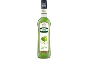 Sirop de Pomme Verte Mathieu Teisseire, pour boissons, sodas, thés, limonades, cocktails, mocktails, bouteille de 70cl