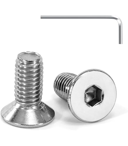 1 ~ 50 pz ve a brugola a testa piatta M3 M4 M5 M6 M8 M10 316 in acciaio inox esagono incassato bulloni a testa svasata DIN7991 L = 4 ~ 100mm
