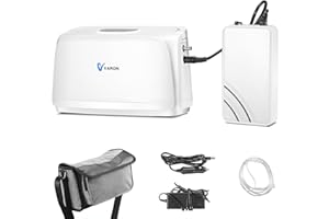 Tawxot 3L/min Sauerstoffkonzentrator mit Akku, 32.5%(±2.5%) Tragbar Sauerstoffmaschine, sauerstoffgerät für unterwegs 2-2.5 Stunden Dauereinsatz für Im Freien, Plateau, Fahrzeuge