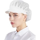Nanxson 3 Piece Chef Hat for Kitchen, Chef Hat, Food Service, Hair Nets for Women CF9062 | Redecillas de Pelo para Servicio d