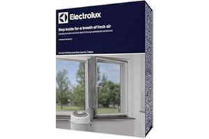 Electrolux EWS01 Kit Sigillatura Finestre e Porte per Condizionatore Portatile, Adatto a Tubi da ∅150mm, Installazione Facile con Velcro, Sigilla fino a Finestre da 140H cm e Porte da 220H cm