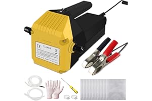 Nartov Oil Extractor Pump 12V/80W, Fuel Transfer Pump, Oil/Diesel, Vacuum Oil Change Pump with Hose, Portable Oil Suction Pump for Motorcycle Car Truck Farm Vehicle