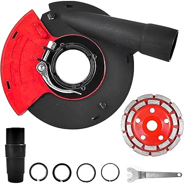 VEVOR Transparante stofkap voor haakse slijper, 100-125 mm, stofkap met