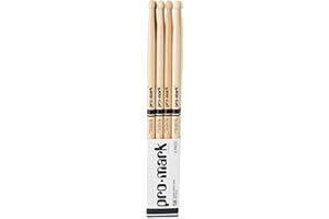 ProMark Classic Attack 5B Shira Kashi Oak Pałeczki perkusyjne, owalna drewniana końcówka, kup 3 pary, otrzymaj 1 gratis