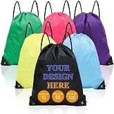 20-500 Pcs Personalized Drawstring Backpack, Add Photos/Logo/Text, Sports Backpack for Men and Women, Wholesale, for Travel,
