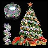 Nastro per Albero di Natale, RosyFate 5M Nastro Luminoso LED, Luci a LED per Albero di Natale, Ghirlanda Luminosa LED, Decora