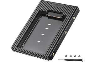 ORICO Adapter dysków twardych 2,5 cala na 3,5", ramka montażowa konwertera, ramka wymienna do 2,5-calowego dysku twardego SATA HDD lub SSD 7/9,5/12,5 mm (D2SS)