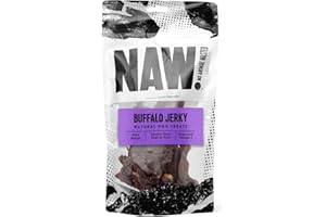 NAW | Buffalo Jerky | 100g Pack | Premium Dog Treats | Helps Support Healthy Dental Hygiene | 100% Buffalo | A Leaner Source Of Protein
