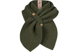 Engel Bufanda de forro polar para niños, 100% lana (kbT), Mezcla de cañas, 80x20 cm