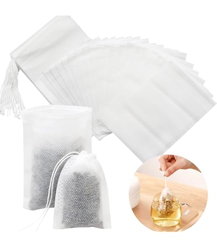 Ecologische filterzakjes, wegwerp thee-infuser, natuurlijke, niet-geweven, lege