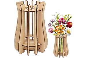 DHINCHANSAIB Vase pour Lego - Bouteille - Rose de cerisier - Tournesol - Tulipe - Narcisse