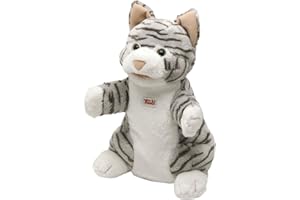Trudi Sevi- Peluche Marionnette Chat, 29940, Gris Tigré, 25 cm