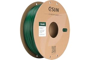 eSUN PLA+ Filamento 1.75mm, PLA+HS Filamento para Impresora 3D de Alta Velocidad Precisión Dimensional +/- 0.03mm, Carrete de 1KG (2.2 LBS) para Impresoras de Alta Velocidad,Verde Oscuro