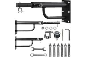 JAMHEXOU Heavy Duty Punch Bag Bracket, Punch Bag Wall Bracket, Adjustable Boxing Bag Hanger 43-63 cm (17" - 25") for Home, Gym, Indoor Outdoor Boxing Exercise,150kg Punch Bag Wall Bracket