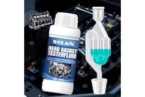 WEILAOK Zylinderkopfdichtung Tester, CO2 Tester Kühlwasser, Zylinderkopfdichtung Dichtmittel, Schnelle Motorlecksuche, Geeignet zum Prüfen Aller Autos und Motorräder, 100ML