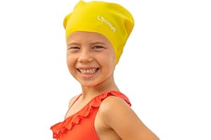 Limmys Czepek Pływacki dla Dzieci – Wykonany w 100 % z Silikonu – Dla Długich Włosów – Miękki, Elastyczny i Wygodny – Zaprojektowany dla Trwałości i Bez Kołtunów