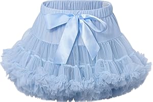 LACOFIA Tütü Rock Mädchen Kleinkind Rüsche Geschichtet Tüllrock Prinzessin Rock Minirock für Party Tanzen(0-10 Jahre)