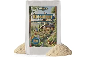 ZIVELA Diatomite per polli 10 kg – 100% naturale diatomite fine per orticoltura, applicazioni tecniche e zootecniche, sicuro ed efficace nella lotta contro i parassiti, ideale per pollai