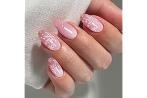 ‎JMEOWIO JMEOWIO Nagelfolie UV Härtend Weihnachten Schneeflocke UV Gel Nail Strips Nagelsticker Nagelaufkleber Nail Art Dekoration Nageldesign Zubehör
