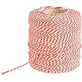Esschert's Design C2058 Striped Cooking Yarn, Red/White Checkered, 100 Meters