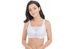 BIMEI Mastektomie-BH mit Taschen für Brustprothesen, vollständig bedeckender, kabelloser Alltags-BH für Damen in Übergröße 8103