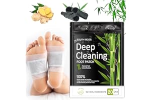 BOWASIN Lot de 20 patchs détoxifiants pieds pour éliminer les toxin，nettoyage en profondeur 100% naturel, pour soulager le stress, aide au sommeil, améliore la circulation sanguine