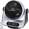 Neostar Electronics Remote Control Rotating/Oscillating Fan - 8 Inch, 8 Speed, LCD Display, Tabletop, Desktop, Home Office, Compact, Portable, Powerful, Whisper Quiet Fan With Wireless Remote Control