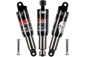 CNCLOL Mountain Bike Rear Shock 120mm/125mm/150mm/165mm/185mm/190mm/200mm,Bicycle Back Shock Absorber- Hydraulic Rear Suspension Shock for Mtb/Mt/ebike/Dmn/Electric scooter.