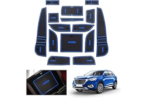 GAFAT MG HS/EHS EV/HS Plug-in Hybrid 2018-2023 2024 Tappetini Antiscivolo, MG HS 2022 Tappetini in Gomma per Console Centrale, Scatola di Immagazzinaggio, Tappetini Cuciture della Porta (Blu)