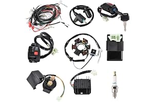 Trkimal Komplett kabelnätset, elkabelnät, koppartrådstator, CDI-regulator, tändbrytare, ATV-omkopplare, 4-taktsbrytare GY6 125cc 150cc pitbike