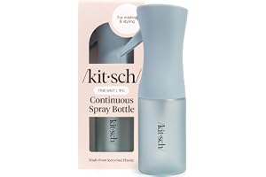 Kitsch Fine Mist sprayflaska för hår 150 ml - Haze Blue | Vattensprayflaska och vattensprayflaska, återvunna hårsprayflaskor för rengöring, styling, växter och mer