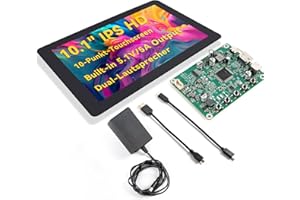 ‎SUNFOUNDER SunFounder Raspberry Pi 10 Inch Touch Screen 10.1" HDMI 1280x800 IPS LCD Touchscreen RPi 3 Model B+ 3B 2B LattePanda Beagle Bone