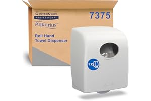 KIMBERLY-CLARK Aquarius Rolled Hand Towel Dispenser 7375-1 x White Paper Towel Dispenser
