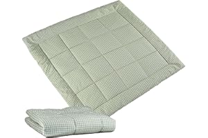 MOLIS & CO molis&co - Tappeto Gioco Bambini e Neonati 120x120x5cm - Tappeto Morbido Bambini - Tappeto Gioco Neonato Pieghevole, Reversibile e Lavabile - 100% Cotone (OEKO-TEX 100) - Mint Tea