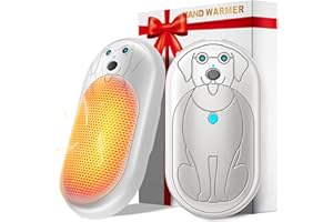 Miaton Elektrischer Handwärmer Taschenwärmer Wiederverwendbar 6000 Mah, Aufladbar Taschenofen Hand Warmers Outdoor Camping Heizung Geschenke für Männer Frauen Kinder