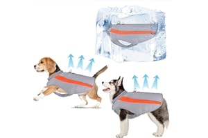 JODSEN Dog Cooling Vest,Pet Cooling Vest,Dog Cooling Jacket,Summer Cooling Vest for Dog Sun Protection,Dog Cooling Coat,Breathable Mesh Ice Vest Cool Jackets for Large Dogs (3XL)